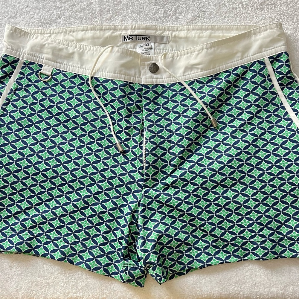 Gently Used, great Condition Classic Mr.Turk swim trunks. Size 33